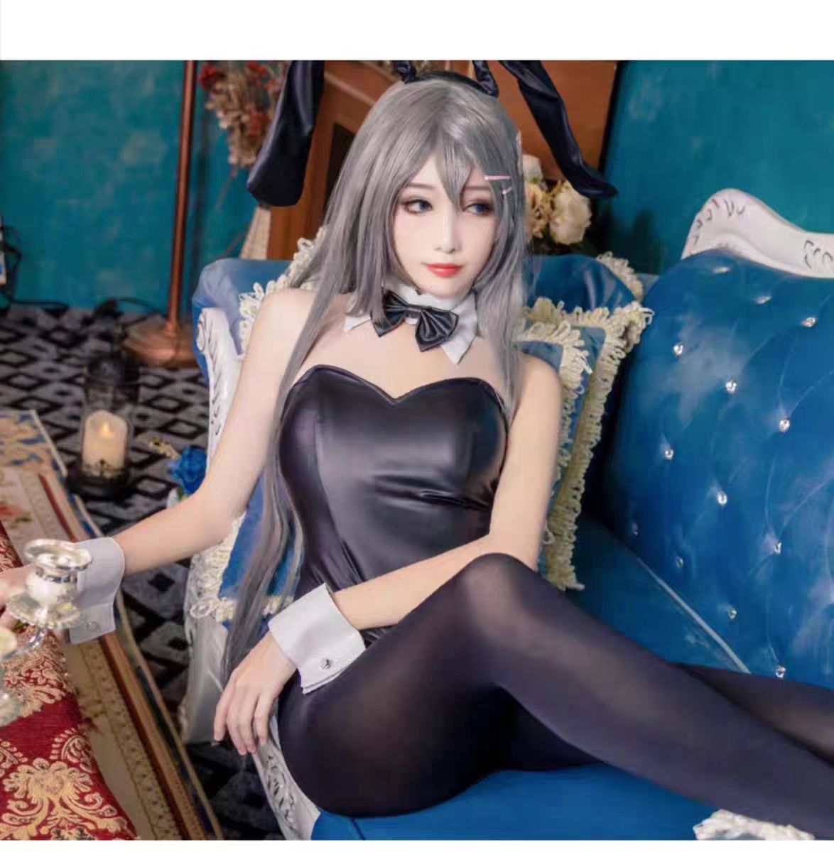 Anime Cosplay Bodysuit - Kostum Cosplay Gadis Kelinci Seksi Sakurajima