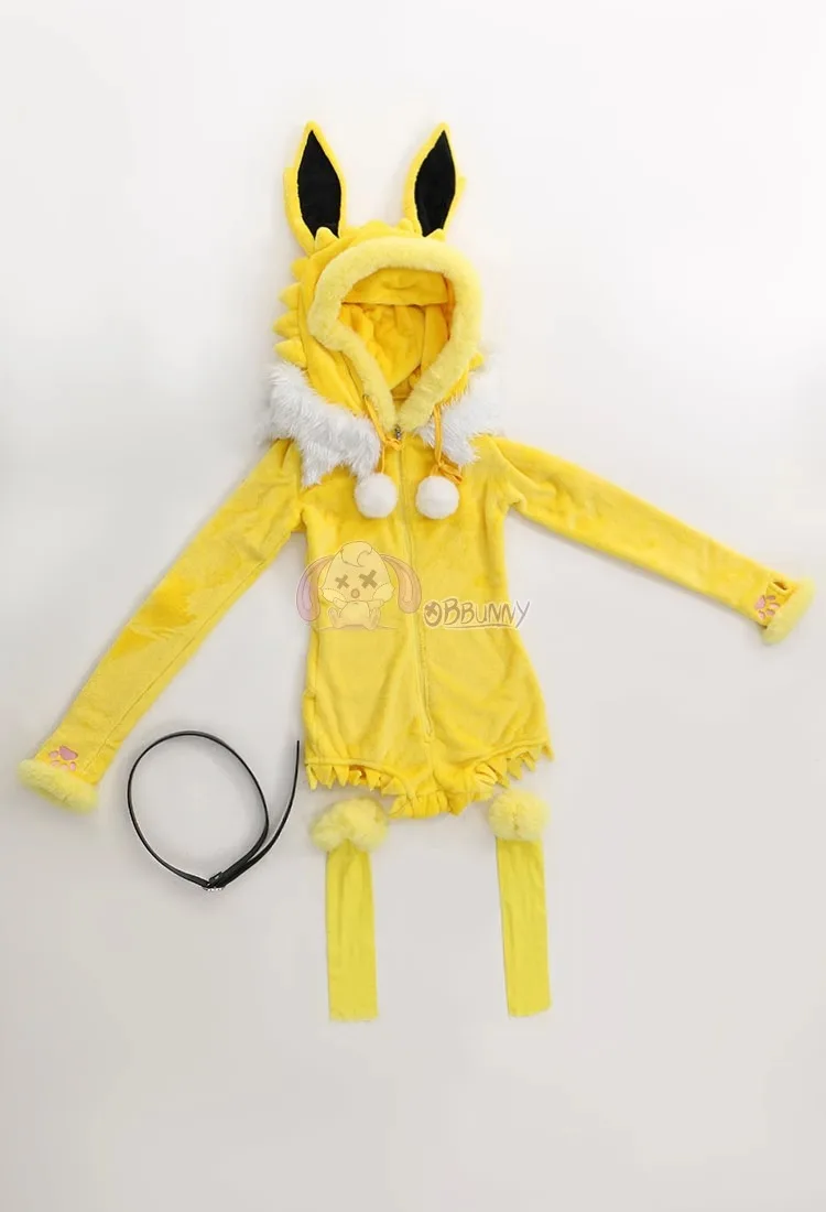 Anime Cosplay Bodysuit - Kostum Cosplay Jolteon Anime Natal untuk
