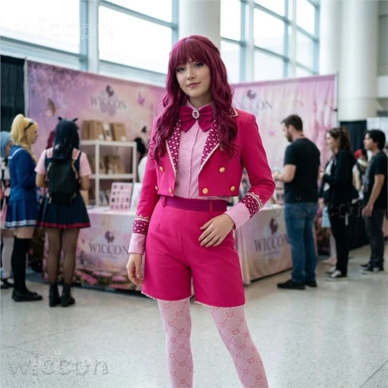 Queen Anime Cosplay - Set Jaket Pendek Pink Descendants 5,