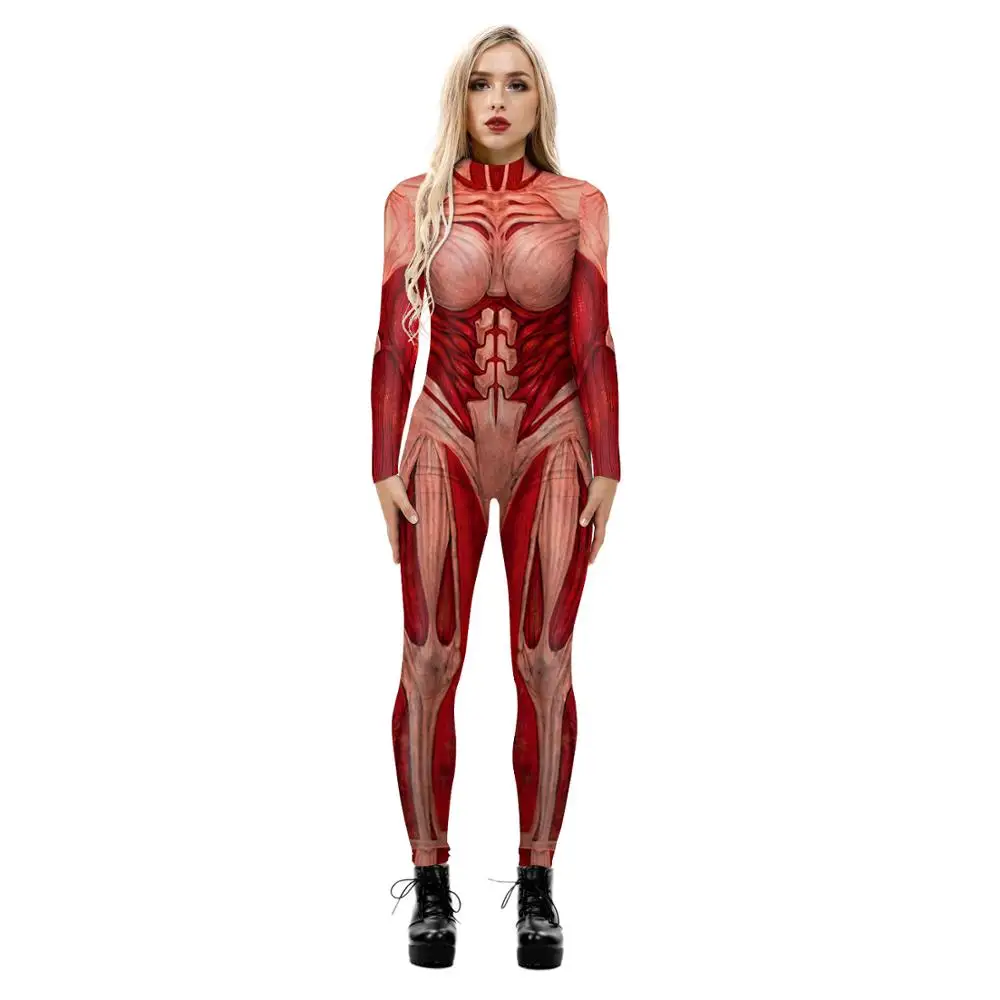 Anime Cosplay Bodysuit - Kostum Wanita Halloween Attack on Titan
