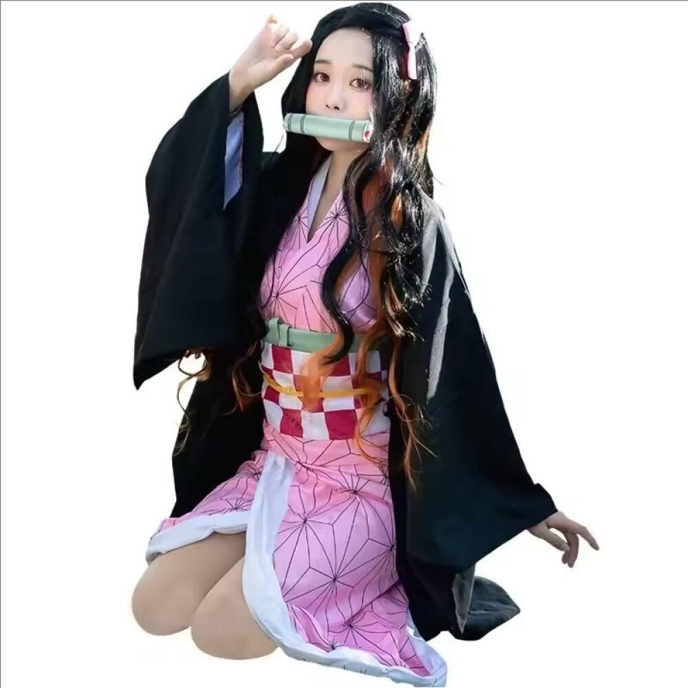 Anime Cosplay Nezuko - Kostum Cosplay Anime Demon Slayer Kimetsu