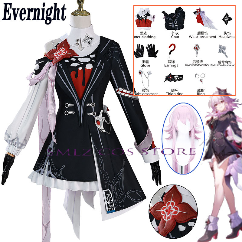 Anime Cosplay Outfits For Women - Kostum Cosplay Evernight Baru Honkai: Star