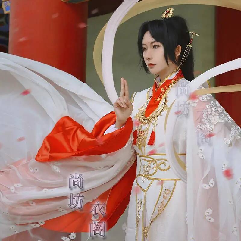 Queen Anime Cosplay - Kostum Cosplay Han Fu Halloween Crown