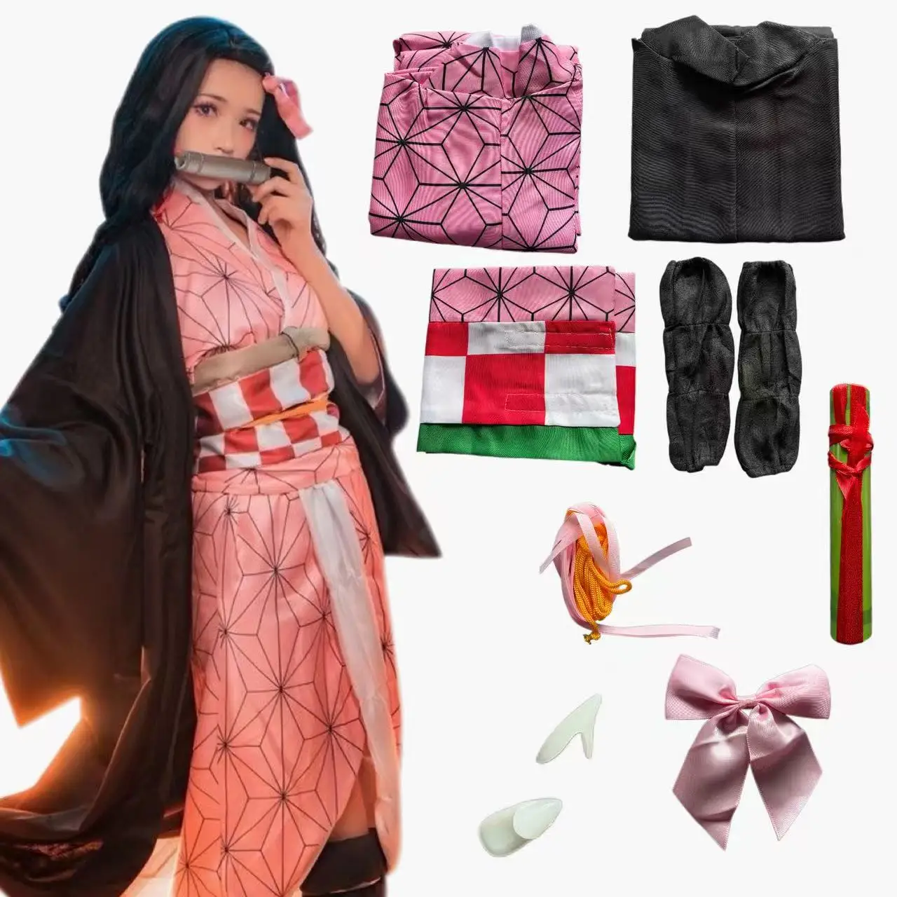 Kostum Cosplay Anime Kamado Ne - Anime Cosplay Nezuko ulasan dan harga