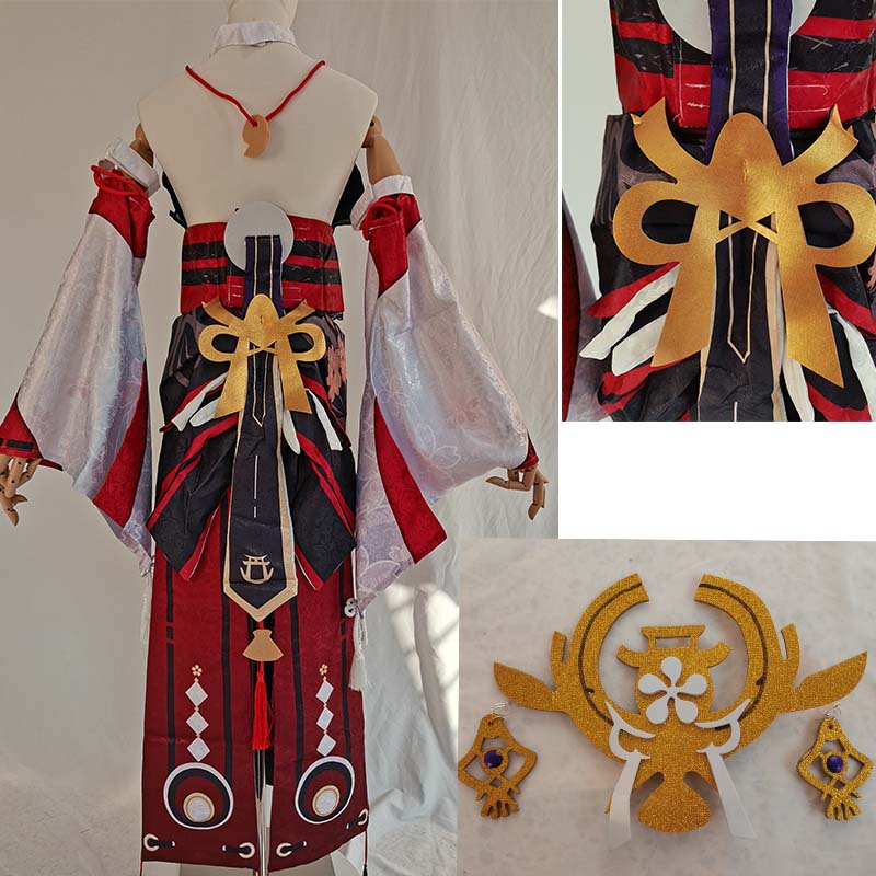 Yae Miko Set lengkap Guuji Yae - Anime Cosplay Yor ulasan dan harga