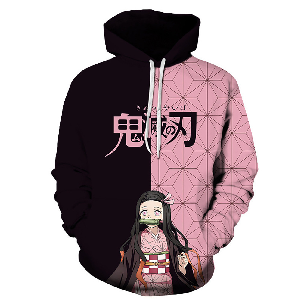 Jaket Hoodie Cetak 3D Demon Sl - Anime Cosplay Nezuko ulasan dan harga