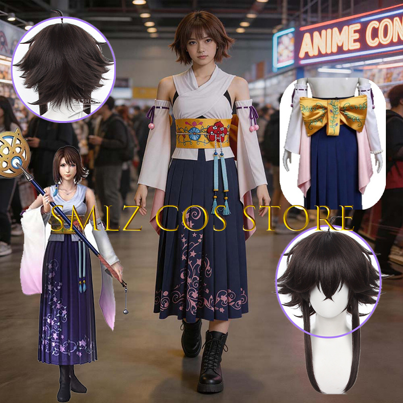Smlz FFX Yuna Cosplay Anime FF - Anime Cosplay Outfits For Women ulasan dan harga