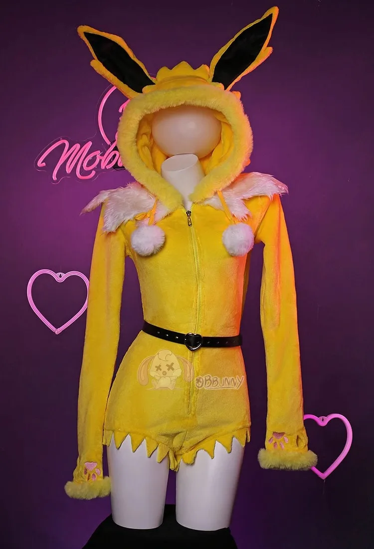 Kostum Cosplay Jolteon Anime N - Anime Cosplay Bodysuit ulasan dan harga