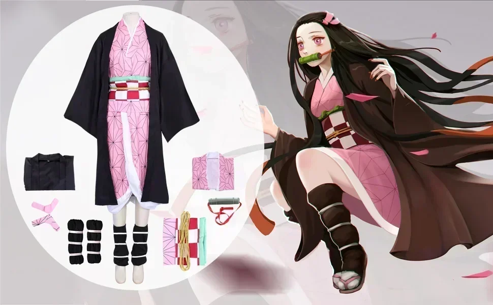 Kostum Cosplay Anime Baru 2026 - Anime Cosplay Nezuko ulasan dan harga