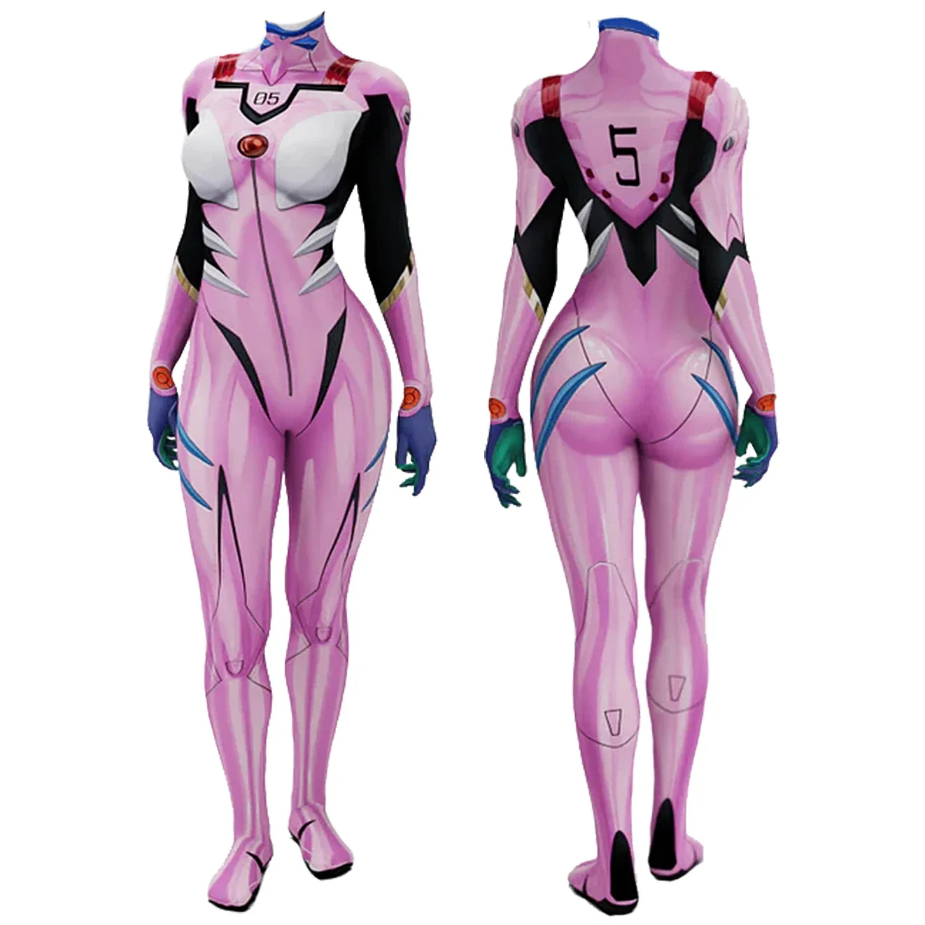 Kostum Cosplay Anime EVA 05 Ma - Anime Cosplay Bodysuit ulasan dan harga