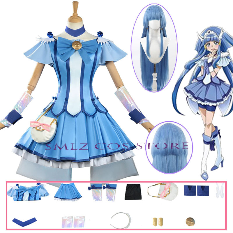 Cure Beauty Cosplay Anime Smil - Anime Cosplay Wigs ulasan dan harga