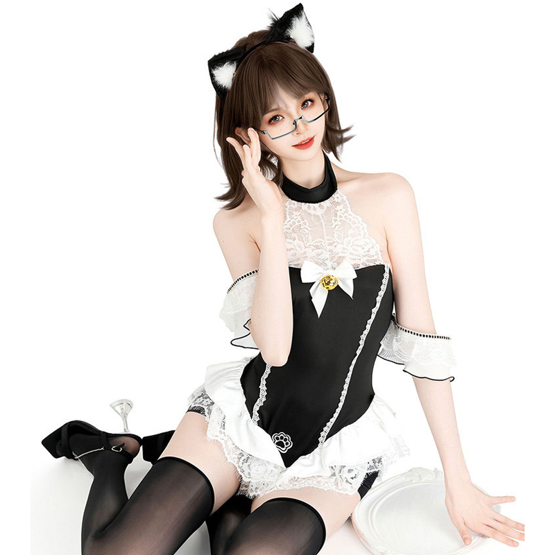 AniLV Black Cat Paw Bodysuit S - Anime Cosplay Bodysuit ulasan dan harga